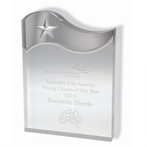 Prestige Acrylic Wave Award -individually gift boxed