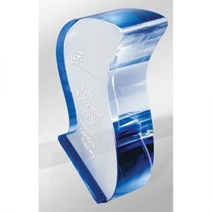 Crystal Kaleido Ribbon Blue Reflections