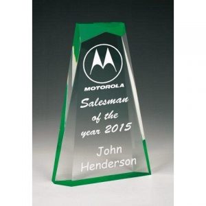 Acrylic Green Trophy