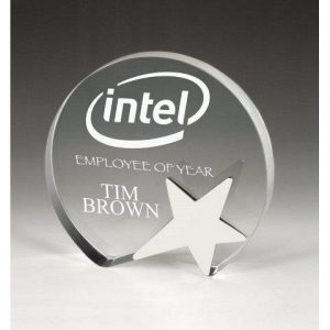 Crystal Circle with Chrome Star