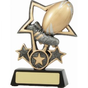 Rugby Trophy Tri-Star
