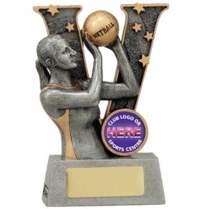 Netball Trophy V-Series With 25mm Centre