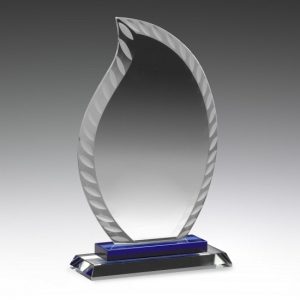 Blue & Clear Aqua Glass