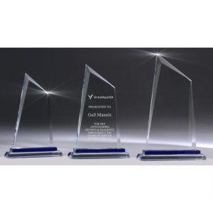 Clear Glass Blue Base