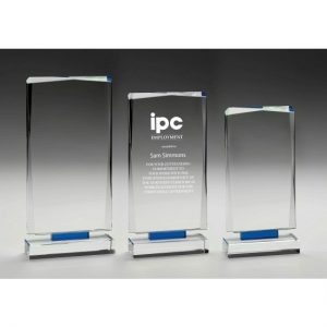 Blue & Clear Mirage Glass