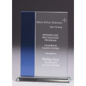 Glass Awards - Clear/Blue