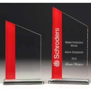 Glass Awards - Clear/Red