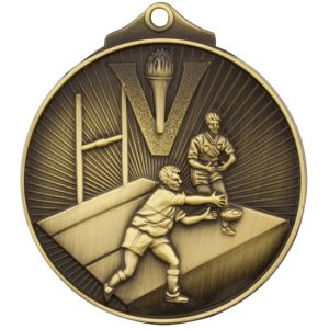 Rugby Medal Gold