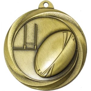 Rugby Medal Gold