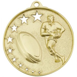 Rugby Medal Gold