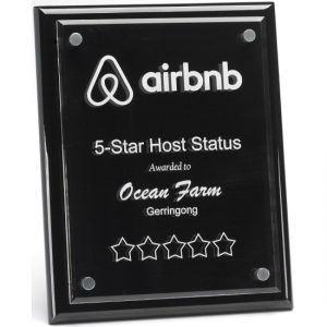 Premium Black Floating Plaque