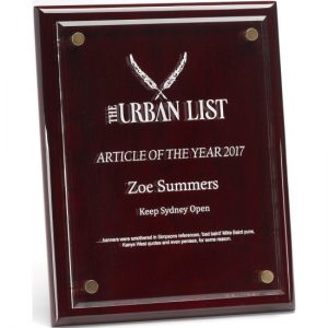 Premium Rosewood Floating Plaque