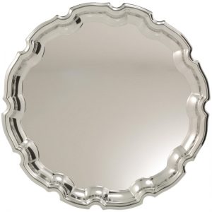 Nickel Plated Tray Ornate