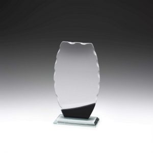 Glass Clipped Oval