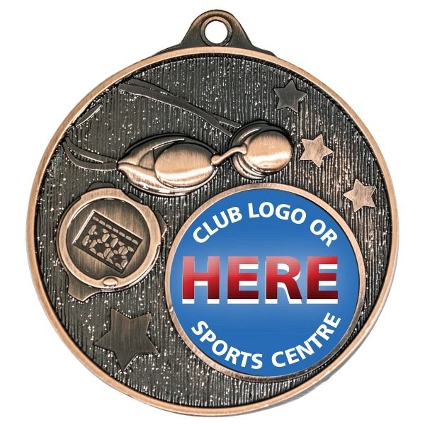 Club Medal Swimming Gold - Image 3