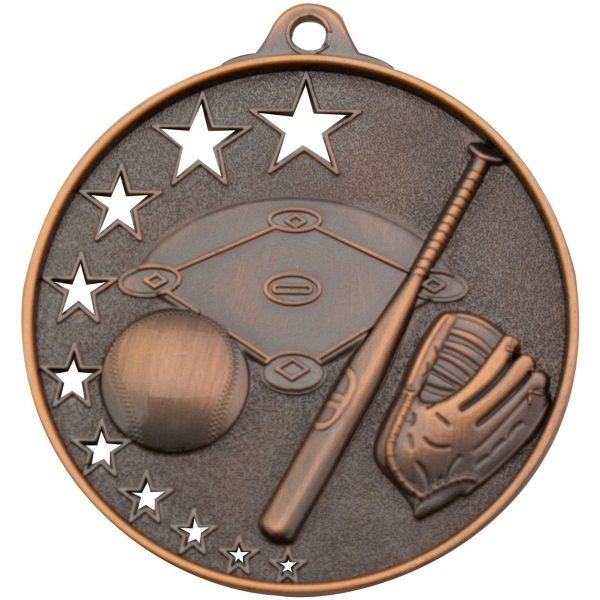Baseball Stars Medal Gold - Image 3