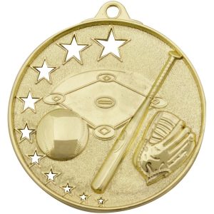 Baseball Stars Medal Gold