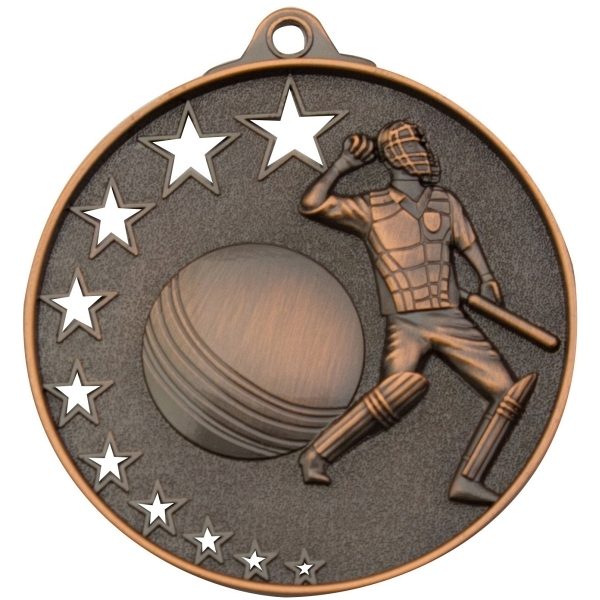 Cricket Stars Medal Gold - Image 3