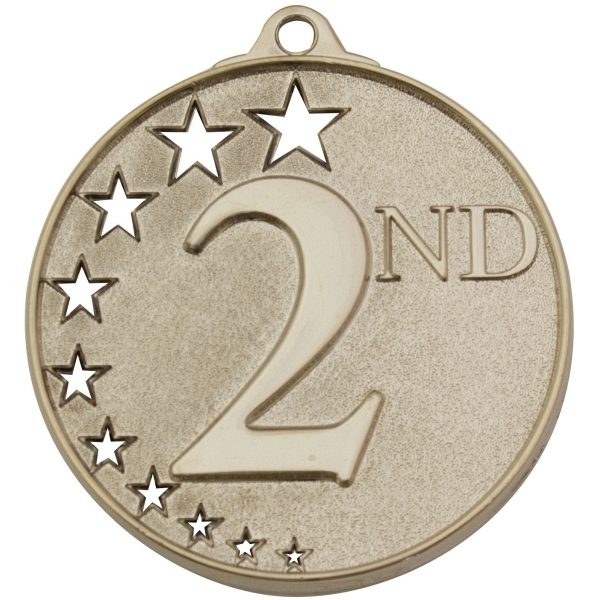 Second Place Stars Medal Silver