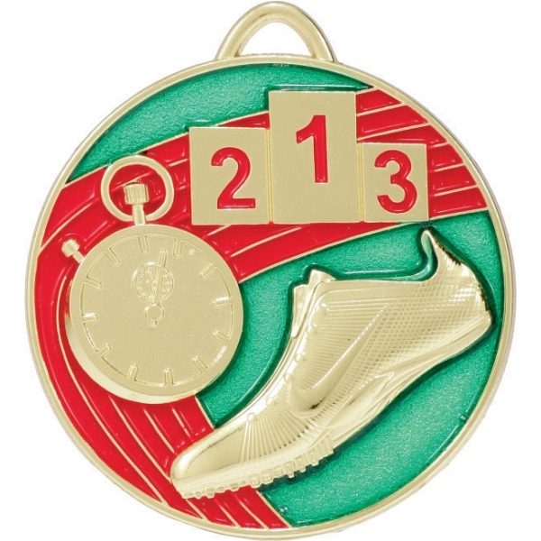 Track Medal Painted Gold
