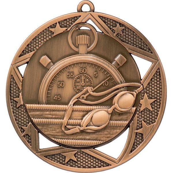 Swimming Galaxy Medal Gold - Image 3