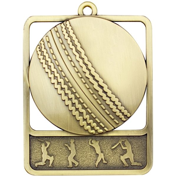 Cricket Medal Rosetta Gold