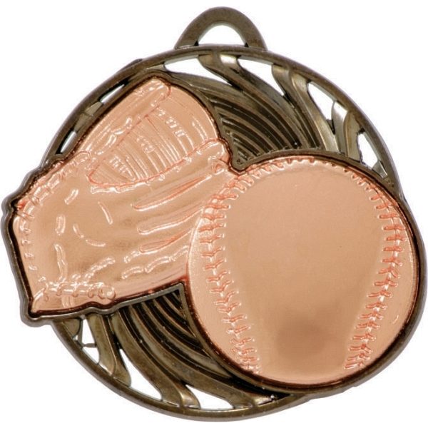 Baseball Vortex Medal Gold - Image 3