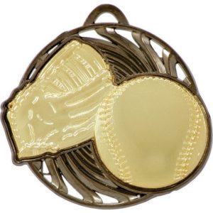 Baseball Vortex Medal Gold