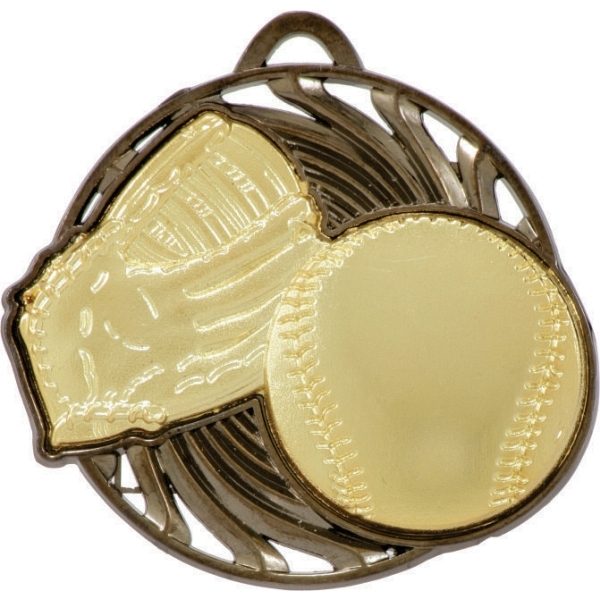 Baseball Vortex Medal Gold